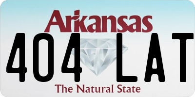 AR license plate 404LAT