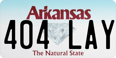 AR license plate 404LAY