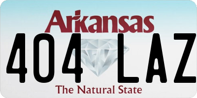 AR license plate 404LAZ