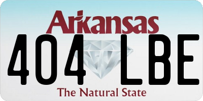 AR license plate 404LBE
