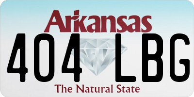 AR license plate 404LBG