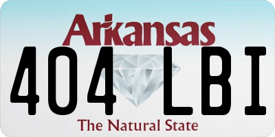 AR license plate 404LBI