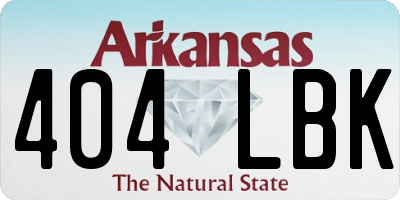 AR license plate 404LBK