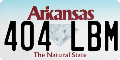 AR license plate 404LBM