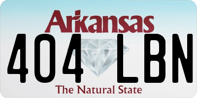AR license plate 404LBN
