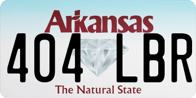 AR license plate 404LBR