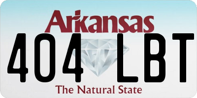 AR license plate 404LBT