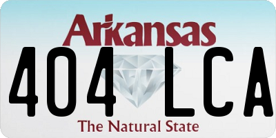 AR license plate 404LCA