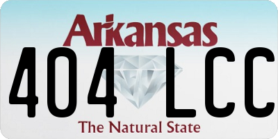 AR license plate 404LCC
