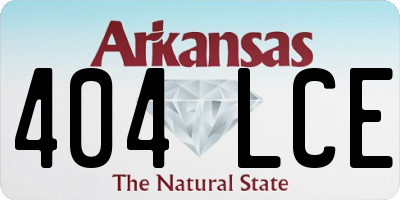 AR license plate 404LCE