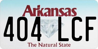 AR license plate 404LCF