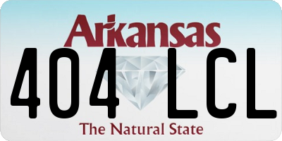 AR license plate 404LCL