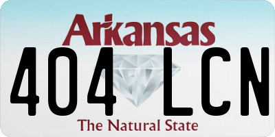 AR license plate 404LCN