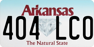 AR license plate 404LCO