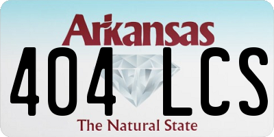 AR license plate 404LCS