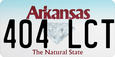 AR license plate 404LCT