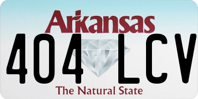 AR license plate 404LCV