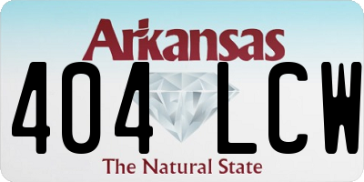 AR license plate 404LCW