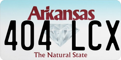 AR license plate 404LCX