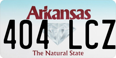 AR license plate 404LCZ