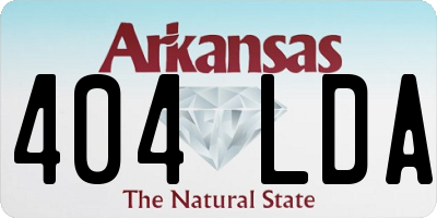 AR license plate 404LDA