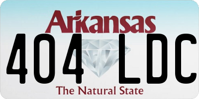 AR license plate 404LDC