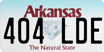 AR license plate 404LDE