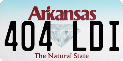 AR license plate 404LDI