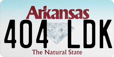 AR license plate 404LDK
