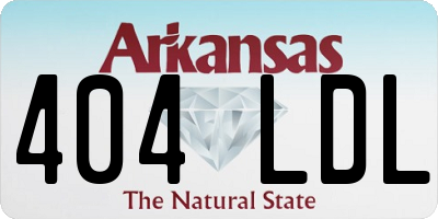 AR license plate 404LDL