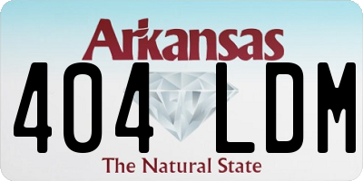 AR license plate 404LDM