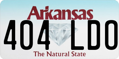 AR license plate 404LDO