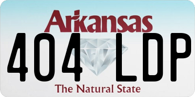 AR license plate 404LDP