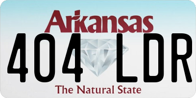 AR license plate 404LDR