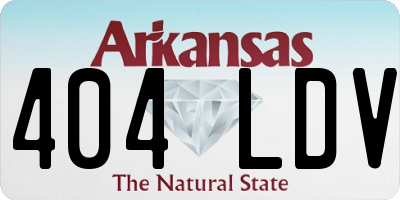 AR license plate 404LDV