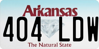 AR license plate 404LDW
