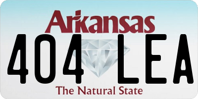 AR license plate 404LEA