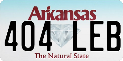AR license plate 404LEB