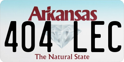 AR license plate 404LEC