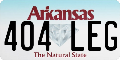 AR license plate 404LEG