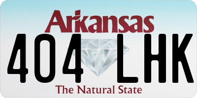 AR license plate 404LHK
