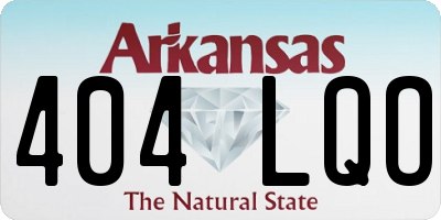 AR license plate 404LQO