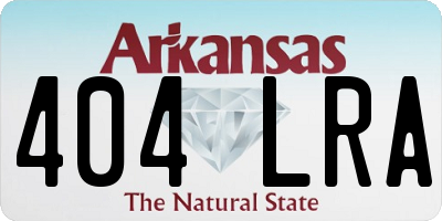 AR license plate 404LRA
