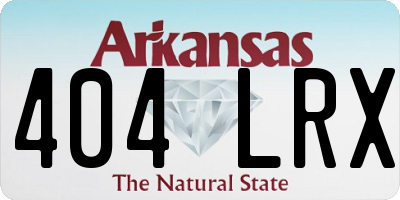 AR license plate 404LRX