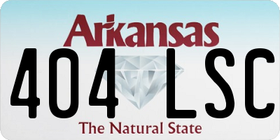 AR license plate 404LSC