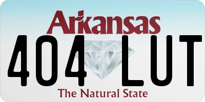 AR license plate 404LUT