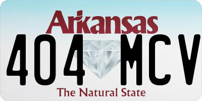 AR license plate 404MCV