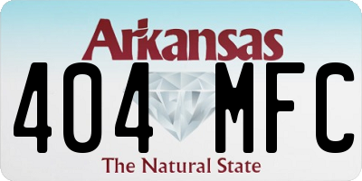 AR license plate 404MFC