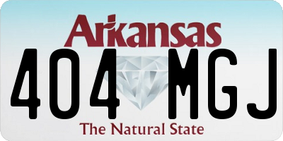 AR license plate 404MGJ