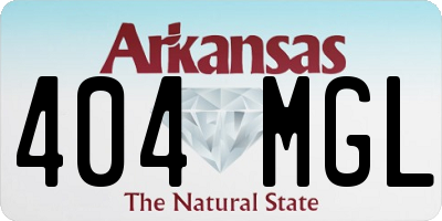 AR license plate 404MGL